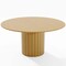 Homeroots 60" Brown Solid Wood Pedestal Base Round Top Dining Table 720991 - alternate 1