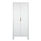 Homeroots 71in White Steel Pantry Or Storage Closet With Arched Panel Doors 683399 - alternate 2