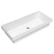 Whitehaus Collection 32 in Rectangular Semi-Recessed Basin with Center Drain Location B-AGS80 - alternate 1