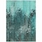 Homeroots 5' X 8' Teal Blue Aqua And Gray Abstract Washable Indoor Outdoor Area Rug 577248 - alternate 2