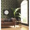York Wallcoverings Nouveae Damask Green Wallpaper Sample CA1566SAM - alternate 2