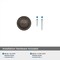 Amerock Inspirations 1-5/16 inch (33mm) Diameter Oil-Rubbed Bronze Cabinet Knob, 25PK 25VMP1586ORB - alternate 2