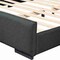 Homeroots Black Upholstered Queen Bed Frame 569350 - alternate 2