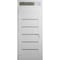 Vdomdoors Front Exterior Prehung Metal-Plastic Door, Manux 8415 White Silk, Top Sidelite Transom, Office Comm MANUX8415EXD-WS-W36xH80+14-LH - alternate 1