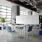 Flash Furniture HERCULES Heavy Duty Navy Vinyl Stack Chairs, 4PK 4-XU-60153-NVY-VYL-GG - alternate 2
