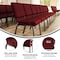 Flash Furniture 18.5"W Stack Church Chair in Burgundy Fabric, 4PK 4-XU-CH-60096-BY-GG - alternate 2