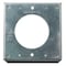 Hubbell Wiring Locking Devices, Twist-Lock, 50A Receptacles, Accessories, Box Cover for 4 in Square, Galvanized HBL50SC - alternate 2