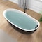 Anzzi Kelut Series 32in W x 68in D x 28in H Black with Inner White Freestanding Bathtub MN516BK_WH - alternate 1