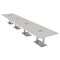 Skutchi Designs Rectangle Conference Table With Power Unit, 48 in W, 264 in L, Ivory HAR-REC-48X264-DOU-K458-ESIL - alternate 1