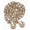 Mytee Products 3/8in X 12ft G70 Chain with Grab Hooks, WLL 6,600 lbs, 2PK CH3812x2 - alternate 2