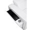 Homeroots 130" White Top Grain Leather Reclining Metal USB Sofa 720398 - alternate 2