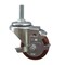 Service Caster 3 Inch SS Maroon Polyurethane Swivel 1/2 Inch Threaded Stem Caster with Brake SCC SCC-SSTS20S314-PPUB-MRN-TLB-121315 - alternate 1