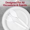 Smarty Had A Party Clear Disposable Plastic Serving Spoons (150 Spoons), 150PK 2650-CASE - alternate 2
