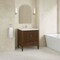 James Martin Vanities Myrrin 30" Sgl Vanity, Mid-Century Walnut, Sgl Hole 3 CM Wht Zeus Silestone Top, Matching Backsplash 485-V30-WLT-1WZ - alternate 2
