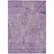 Homeroots 9' X 12' Purple And Ivory Geometric Washable Indoor Outdoor Area Rug 594807 - alternate 3