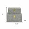Homeroots Canter Isle Gray Linen Box Set 489365 - alternate 2