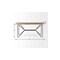 Homeroots 60" Brown and Black Writing Desk 380230 - alternate 2