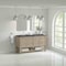 James Martin Vanities Breckenridge 60'' D Vanity, Whitewashed Oak w/ Parisien Bleu Top w/FreePower Wireless Charger 330-V60D-WWO-FPBL - alternate 3