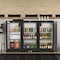 Koolmore 3 Door Back Bar Cooler Counter Height Glass Door Refrigerator with LED Lighting - 11 cu.ft, Black BC-3DSW-BK - alternate 2
