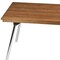 Homeroots 16" X 30" Brown Teak Rectangular Shower Bench 549381 - alternate 2