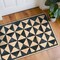 World Rug Gallery Geometric Diamond Washable Non Slip Area Rug 2 ft x 4 ft Natural WR74NATURAL2X4 - alternate 1