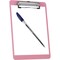 Acrimet Clipboard Memo Size A5 Low Profile Clip (Plastic) (Solid Pink Color), 3PK 137B.8 - alternate 2