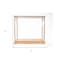 Homeroots 13in X 36in X 31.5in Display Case For Midsize Tall Ship Clear Finish 364368 - alternate 2