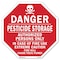 Signmission Danger Pesticide Storage Authorized, 10 Inch X 10 Inch, Aluminum Metal Signs OC-A-10-45 - alternate 1