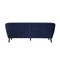 Homeroots 76" X 34" X 31" Blue Polyester Sofa 373972 - alternate 2