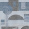 Homeroots 8' X 10' Blue And Gray Geometric Washable Indoor Outdoor Area Rug 618013 - alternate 2