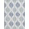 Homeroots 5' X 8' Sky Blue Ivory And Denim Blue Ikat Washable Indoor Outdoor Area Rug 589123 - alternate 2