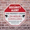 Signmission Security Alert This Property Under, 6 inch X 6 inch, Plastic Sign, 2PK OC-P-2PACK-6-1 - alternate 3