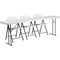 Flash Furniture Rectangle Table Set, Plastic Top, White RB-1896-2-GG - alternate 1