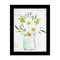 Homeroots Floral Bouquet Black Framed Print Wall Art 530049 - alternate 1