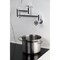 Kingston Brass Wall Mount Pot Filler Faucet, Polished Chrome KS8101CG - alternate 2