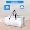 Simple Deluxe Extra-Large Moving Bags with Carrying Handles and Durable Zippers, Fold Flat, White, 4PK HKBAGXMOVING23WHTX4 - alternate 2