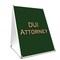 Signmission Dui Attorney, 36 Inch x 24 Inch A-frame Yard Sign, Plastic Sign SBC-2436-Dui Attorney - alternate 1