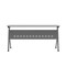 Flash Furniture Davis 60in. x 24in. HD Nesting Table w/Y-Legs, Modesty Panel, 1in. Thick Gray Tabletop, Gray Frame MT-M6024-Y-LEG-GRYGRY-GG - alternate 2