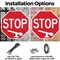 Signmission Stop, 10 inch X 10 inch, Aluminum Metal Signs, 2PK OC-A-2PACK-10-235 - alternate 2