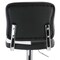 Elama 2 Piece Adjustable Faux Leather Bar Stool in Black and White with Chrome Base ELM-743-BLK-WHT - alternate 2