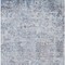 Homeroots 8' X 10' Sky Blue Charcoal And Ivory Abstract Washable Indoor Outdoor Area Rug 604556 - alternate 2