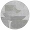 Homeroots 8' Linen And Gray Round Abstract Washable Indoor Outdoor Area Rug 632163 - alternate 2