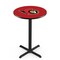 Holland Bar Stool Co 36" Blk Wrinkle Ottawa Senators Pub Table, 36" dia. Top L211B3636OttSen - alternate 1