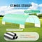Vevor Walk-in Tunnel Greenhouse 29.2x9.7x6.5ft Galvanized Frame PE Cover Green 3×9×2m(6）G - alternate 2