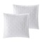 Homeroots White King Polyester 180 Thread Count Washable Duvet Cover Set 529031 - alternate 2