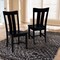 Whitewood Industries Set of Two Ava Dining Chairs, Black, PK2 CI46-13P - alternate 2
