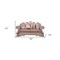 Homeroots 80in Champagne Velour Loveseat and Toss Pillows 348649 - alternate 2