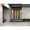 Vdomdoors Steel Double Doors Deux 1713 Natural Oak 2 White Sidelight Exterior Windows Stainless Inserts Doubl DEUX1713DEXD-OAKW-RH-W12+72+12 x H80 - alternate 2
