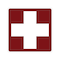 Sign Solutions Usa First Aid (Symbol), 30 in W x Square, Aluminum Sign DUS06DWT3030RS-024 - alternate 1