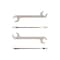 Tekton 27 mm Angle Head Open End Wrench WAE84227 - alternate 3
